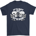 Anti Valentines Singles Day Skull Its Not Me Mens T-Shirt 100% Cotton Navy Blue