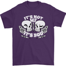 Anti Valentines Singles Day Skull Its Not Me Mens T-Shirt 100% Cotton Purple