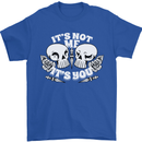Anti Valentines Singles Day Skull Its Not Me Mens T-Shirt 100% Cotton Royal Blue