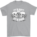 Anti Valentines Singles Day Skull Its Not Me Mens T-Shirt 100% Cotton Sports Grey