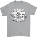 Anti Valentines Singles Day Skull Its Not Me Mens T-Shirt 100% Cotton Sports Grey