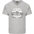 Anti Valentines Singles Day Skull Its Not Me Mens V-Neck Cotton T-Shirt Sports Grey