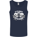 Anti Valentines Singles Day Skull Its Not Me Mens Vest Tank Top Navy Blue
