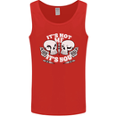 Anti Valentines Singles Day Skull Its Not Me Mens Vest Tank Top Red