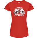 Anti Valentines Singles Day Skull Its Not Me Womens Petite Cut T-Shirt Red
