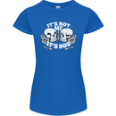 Anti Valentines Singles Day Skull Its Not Me Womens Petite Cut T-Shirt Royal Blue