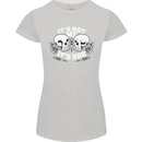 Anti Valentines Singles Day Skull Its Not Me Womens Petite Cut T-Shirt Sports Grey