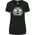 Anti Valentines Singles Day Skull Its Not Me Womens Wider Cut T-Shirt Black