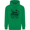 Antisocial Butterfly Childrens Kids Hoodie Irish Green