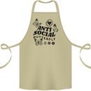 Antisocial Butterfly Cotton Apron 100% Organic Khaki