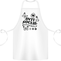 Antisocial Butterfly Cotton Apron 100% Organic White