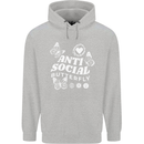 Antisocial Butterfly Funny Childrens Kids Hoodie Sports Grey