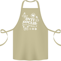 Antisocial Butterfly Funny Cotton Apron 100% Organic Khaki