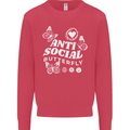 Antisocial Butterfly Funny Kids Sweatshirt Jumper Heliconia