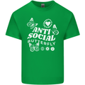 Antisocial Butterfly Funny Kids T-Shirt Childrens Irish Green