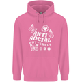 Antisocial Butterfly Funny Mens 80% Cotton Hoodie Azelea