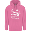 Antisocial Butterfly Funny Mens 80% Cotton Hoodie Azelea