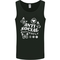 Antisocial Butterfly Funny Mens Vest Tank Top Black