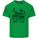 Antisocial Butterfly Kids T-Shirt Childrens Irish Green