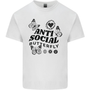 Antisocial Butterfly Kids T-Shirt Childrens White