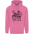 Antisocial Butterfly Mens 80% Cotton Hoodie Azelea