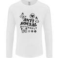 Antisocial Butterfly Mens Long Sleeve T-Shirt White