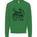 Antisocial Butterfly Mens Sweatshirt Jumper Irish Green