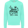 Antisocial Butterfly Mens Sweatshirt Jumper Peppermint