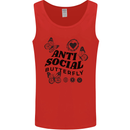 Antisocial Butterfly Mens Vest Tank Top Red
