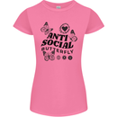 Antisocial Butterfly Womens Petite Cut T-Shirt Azalea