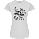 Antisocial Butterfly Womens Petite Cut T-Shirt White