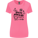 Antisocial Butterfly Womens Wider Cut T-Shirt Azalea