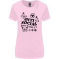 Antisocial Butterfly Womens Wider Cut T-Shirt Light Pink
