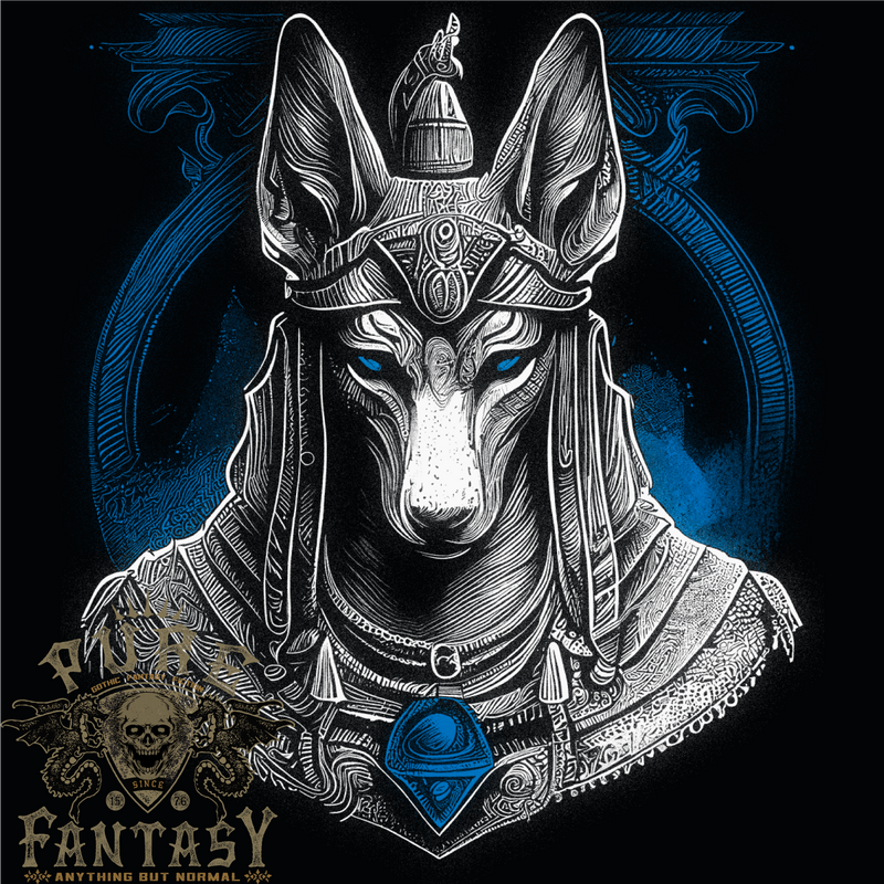 Anubis God of the Dead Ancient Egypt Myth Mens T-Shirt 100% Cotton
