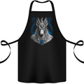 Anubis Ancient Egyptian God Egypt Cotton Apron 100% Organic Black