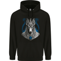 Anubis Ancient Egyptian God Egypt Mens 80% Cotton Hoodie Black