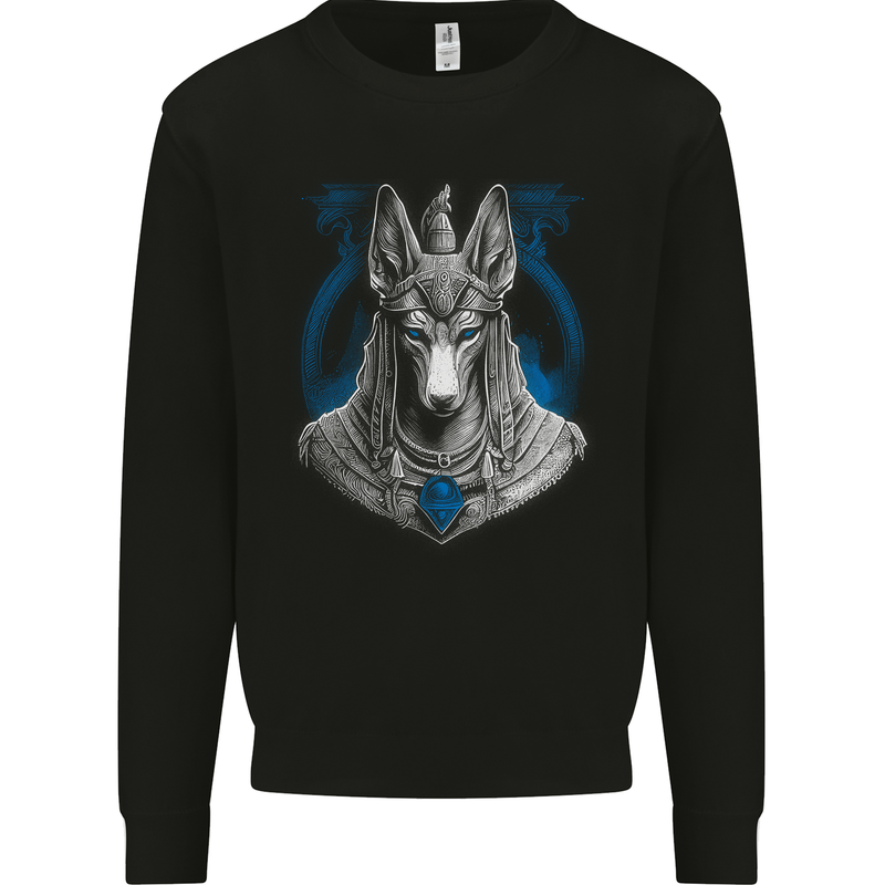 Anubis Ancient Egyptian God Egypt Mens Sweatshirt Jumper Black
