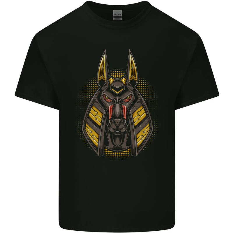 Anubis Egyptian God Mens Cotton T-Shirt Tee Top Black