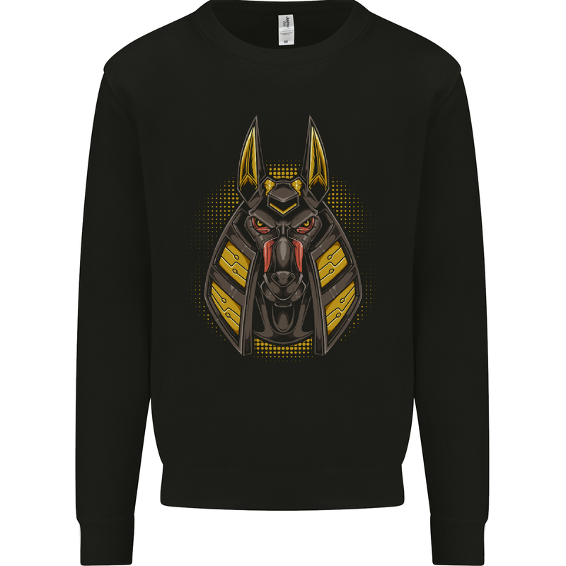 Anubis Egyptian God Mens Sweatshirt Jumper Black