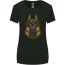 Anubis Egyptian God Womens Wider Cut T-Shirt Black