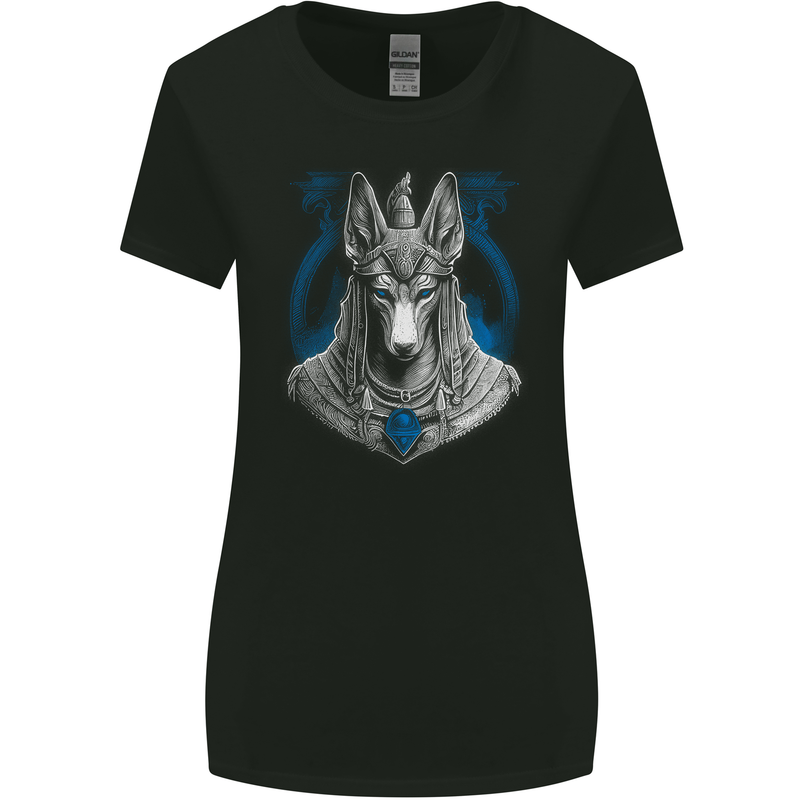 Anubis God of the Dead Ancient Egypt Myth Womens Wider Cut T-Shirt Black