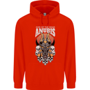 Anubis God of the Dead Ancient Egyptian Egypt Childrens Kids Hoodie Bright Red