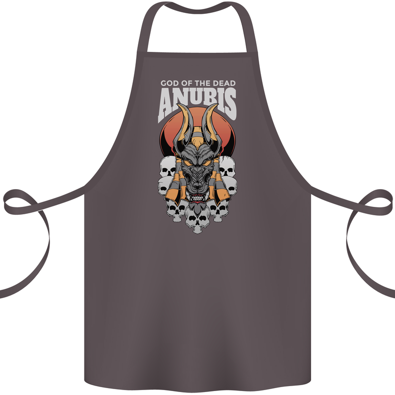 Anubis God of the Dead Ancient Egyptian Egypt Cotton Apron 100% Organic Dark Grey