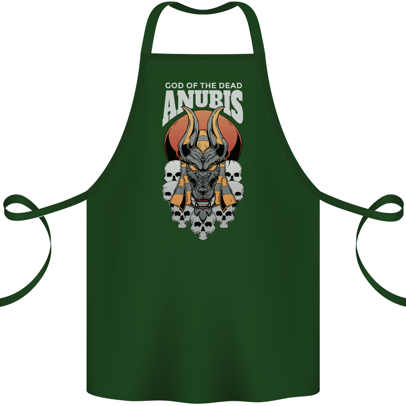 Anubis God of the Dead Ancient Egyptian Egypt Cotton Apron 100% Organic Forest Green