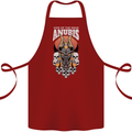 Anubis God of the Dead Ancient Egyptian Egypt Cotton Apron 100% Organic Maroon