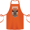 Anubis God of the Dead Ancient Egyptian Egypt Cotton Apron 100% Organic Orange