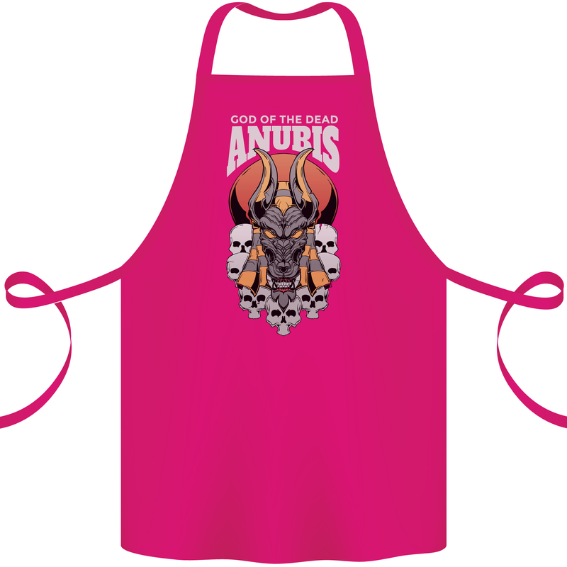 Anubis God of the Dead Ancient Egyptian Egypt Cotton Apron 100% Organic Pink