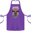 Anubis God of the Dead Ancient Egyptian Egypt Cotton Apron 100% Organic Purple