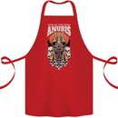 Anubis God of the Dead Ancient Egyptian Egypt Cotton Apron 100% Organic Red