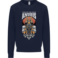 Anubis God of the Dead Ancient Egyptian Egypt Kids Sweatshirt Jumper Navy Blue